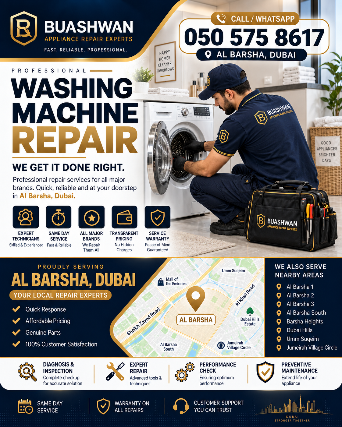 Washing Machine Repair in Al Barsha, Dubai